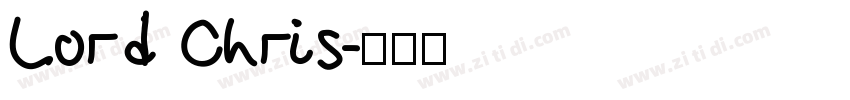 Lord Chris字体转换